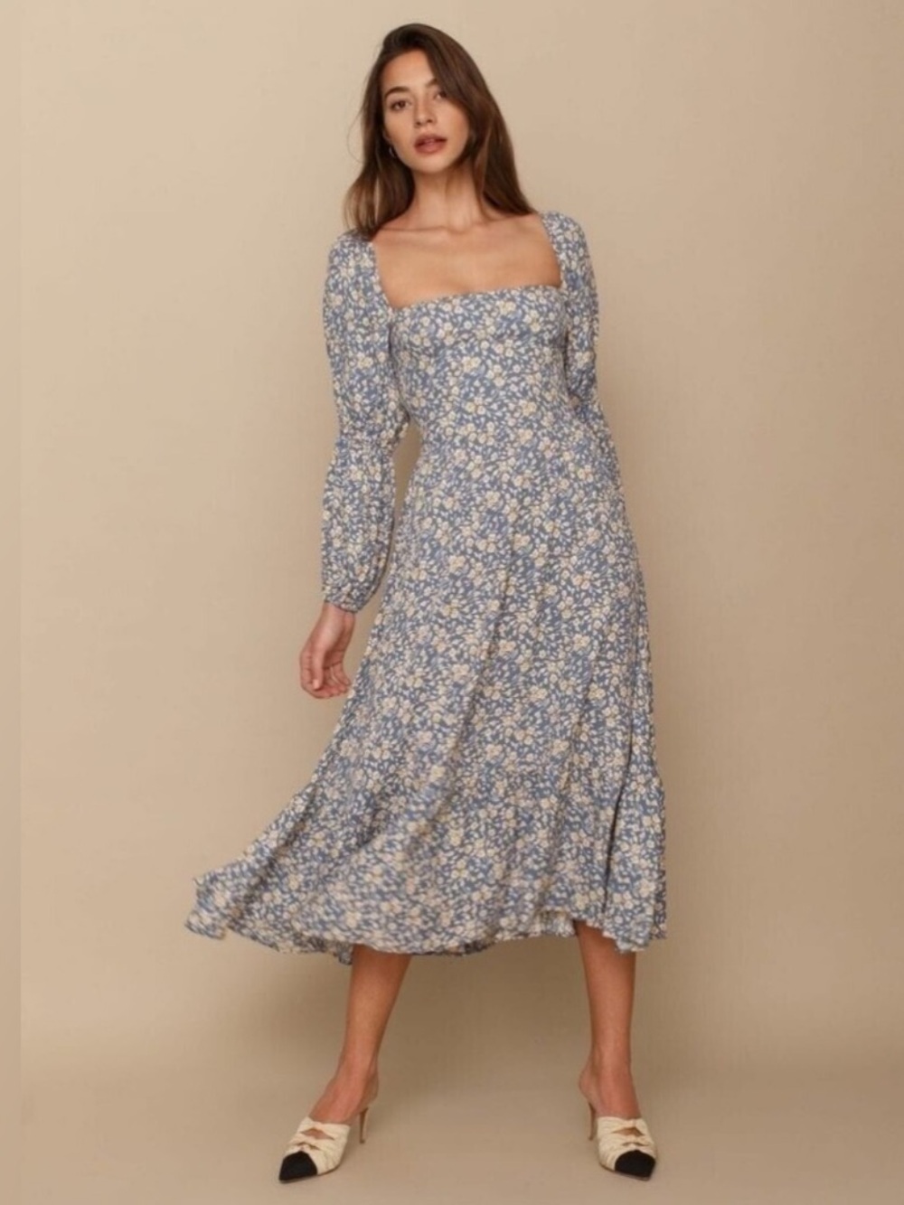 RARE Reformation Mica Midi Dress Wallflower Floral Size 6 EUC